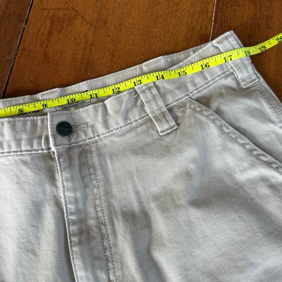 Carhartt Rugged Flex Relaxed Fit Canvas Work Pants Tan Khaki Mens 36x32 Workwear - Picture 14 of 14
